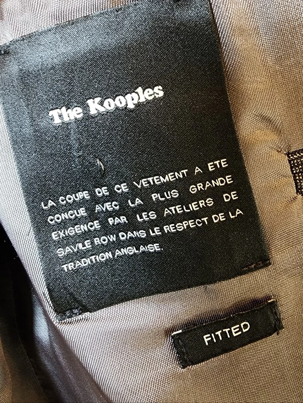 The Kooples 100% Wool Blazer Jacket Grey Black Blue Plaid IT 50 US 40 Medium